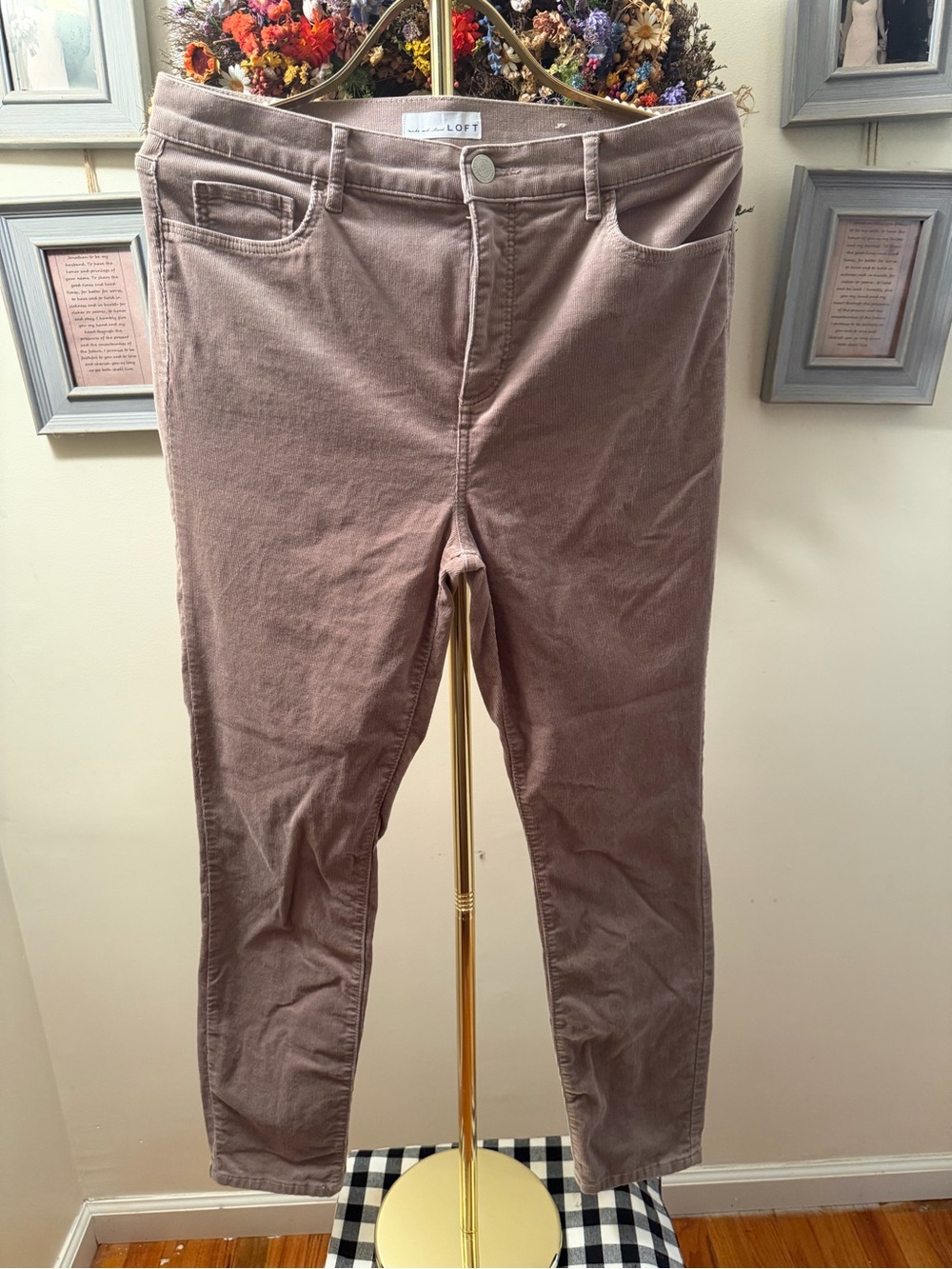LOFT Women's Skinny Corduroy skinny pants - Mauve Taupe